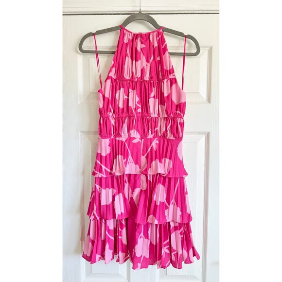 AMUR Ayesha Mini Halter Dress Dahlia Pink - Picture 8 of 8